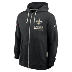New Orleans Saints Sideline Standard Issue Utility Player Dri-FIT Full-Zip Hoodie Black - Nike