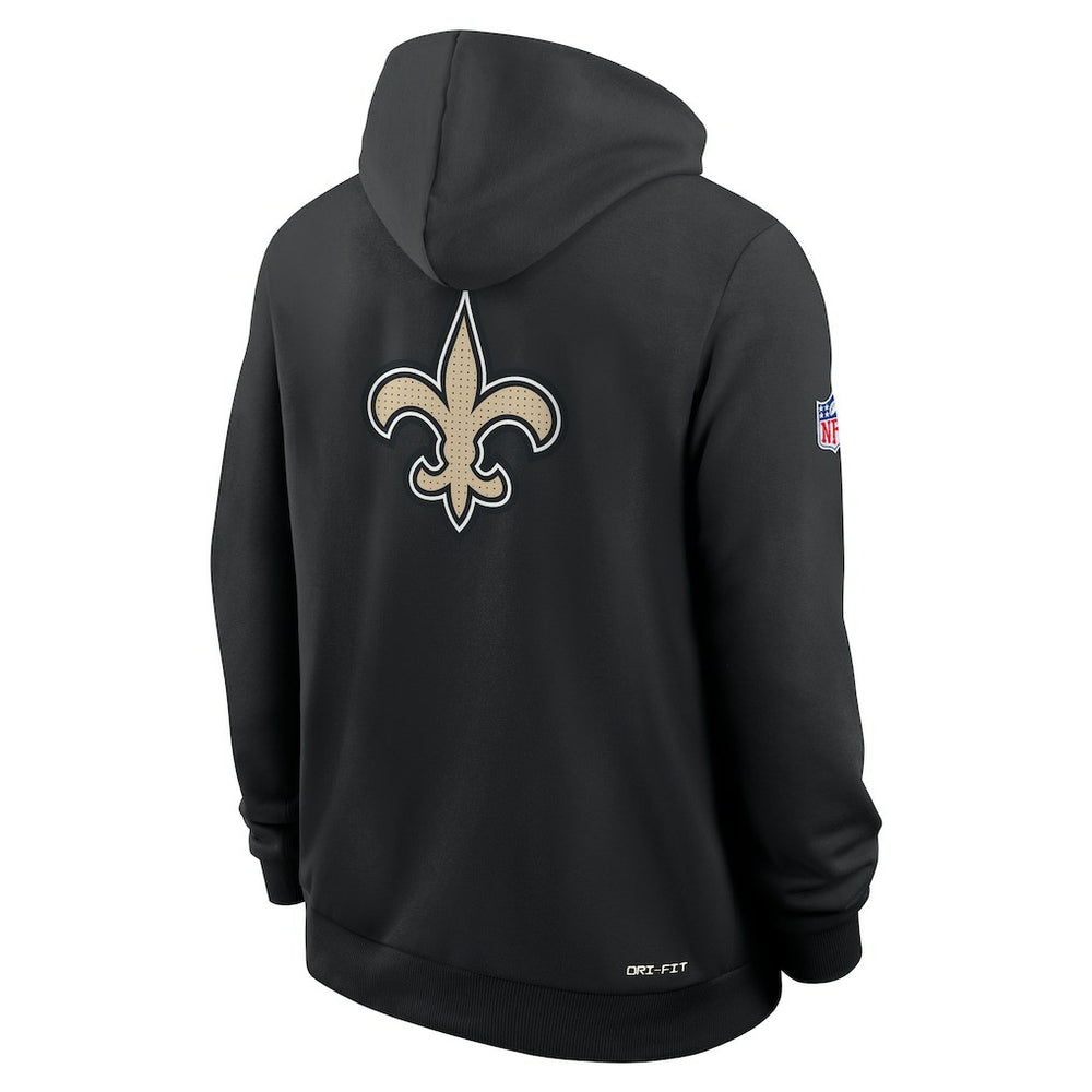 New Orleans Saints Sideline Standard Issue Utility Player Dri-FIT Full-Zip Hoodie Black - Nike