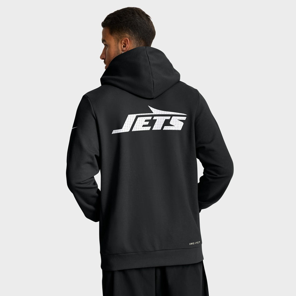 New York Jets Sideline Standard Issue Utility Player Dri-FIT Full-Zip Hoodie Black - Nike