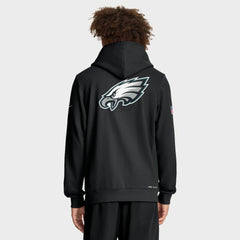 Philadelphia Eagles Sideline Standard Issue Utility Player Dri-FIT Full-Zip Hoodie Black - Nike