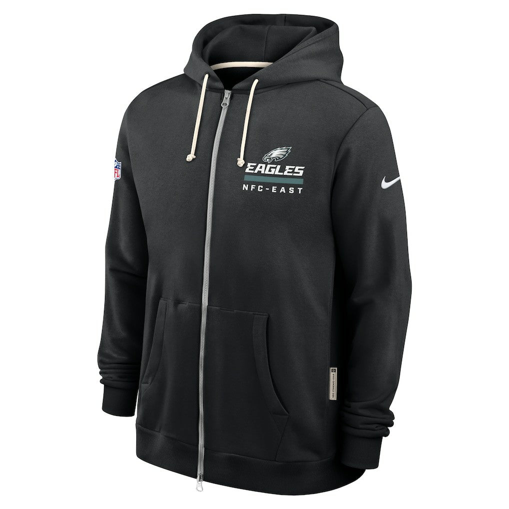 Philadelphia Eagles Sideline Standard Issue Utility Player Dri-FIT Full-Zip Hoodie Black - Nike