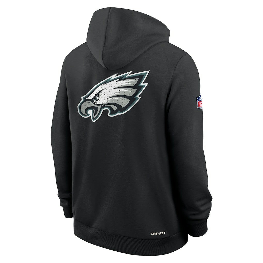 Philadelphia Eagles Sideline Standard Issue Utility Player Dri-FIT Full-Zip Hoodie Black - Nike