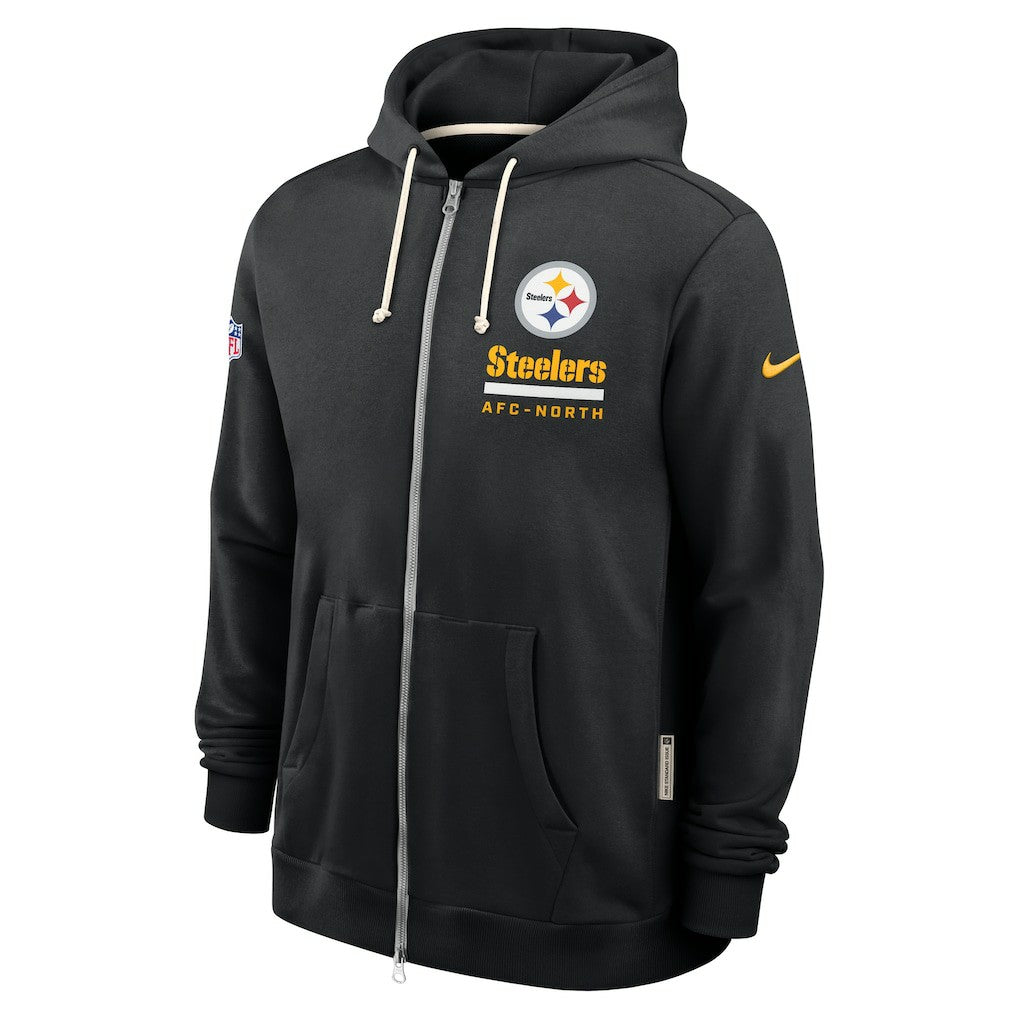 Pittsburgh Steelers Sideline Standard Issue Utility Player Dri-FIT Full-Zip Hoodie Black - Nike