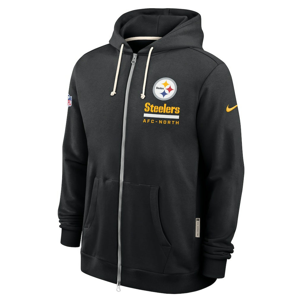 Pittsburgh Steelers Sideline Standard Issue Utility Player Dri-FIT Full-Zip Hoodie Black - Nike