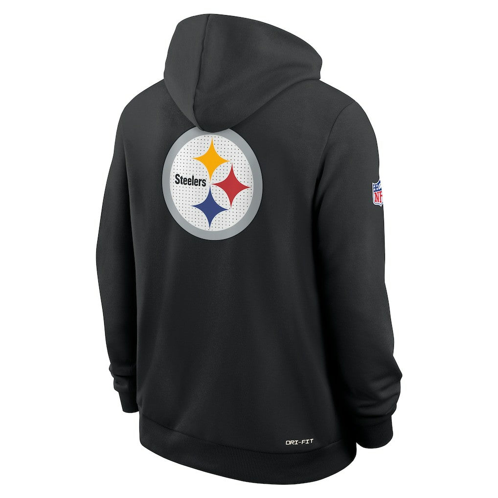 Pittsburgh Steelers Sideline Standard Issue Utility Player Dri-FIT Full-Zip Hoodie Black - Nike