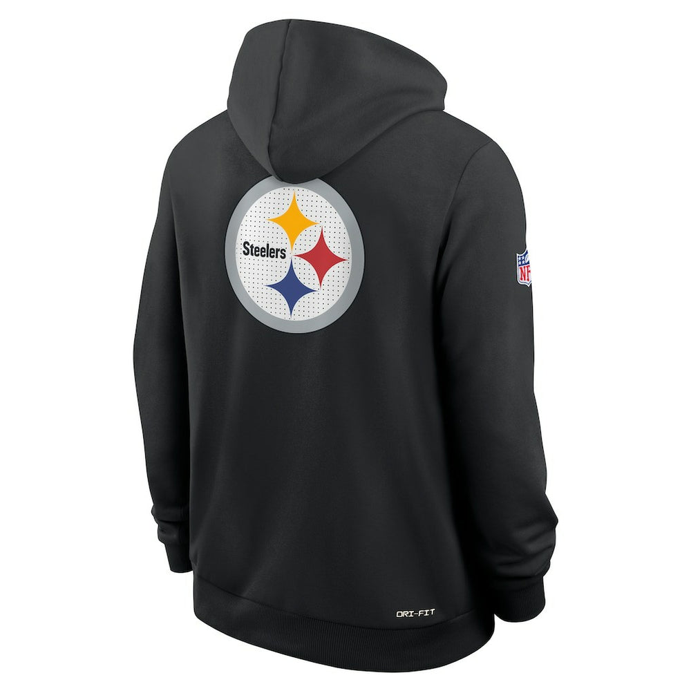 Pittsburgh Steelers Sideline Standard Issue Utility Player Dri-FIT Full-Zip Hoodie Black - Nike