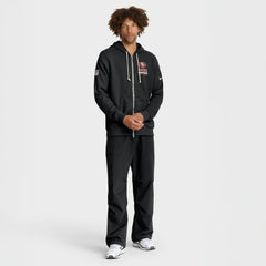 San Francisco 49ers Sideline Standard Issue Utility Player Dri-FIT Full-Zip Hoodie Black - Nike