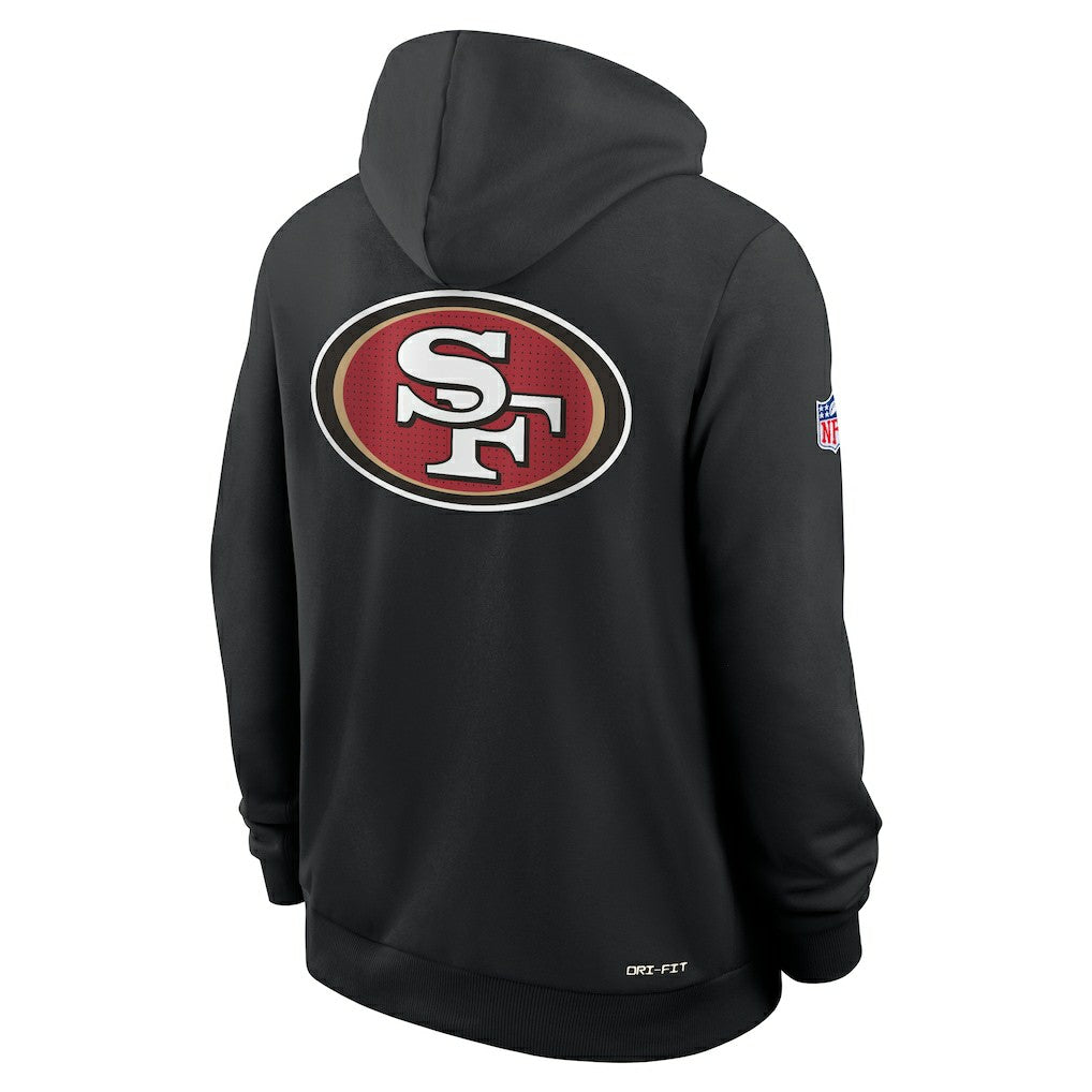 San Francisco 49ers Sideline Standard Issue Utility Player Dri-FIT Full-Zip Hoodie Black - Nike