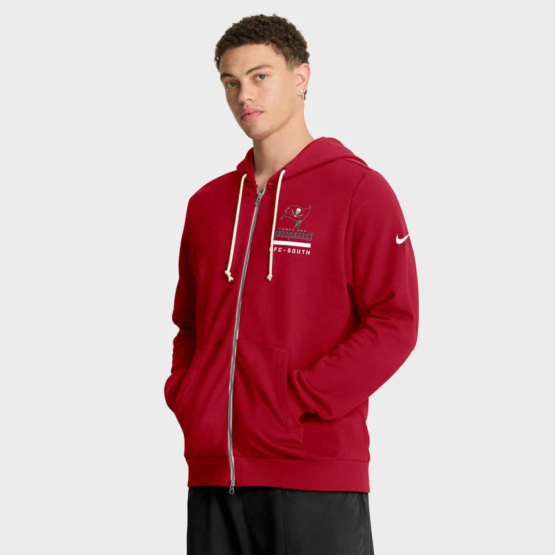 Tampa Bay Buccaneers Sideline Standard Issue Utility Player Dri-FIT Full-Zip Hoodie Red - Nike