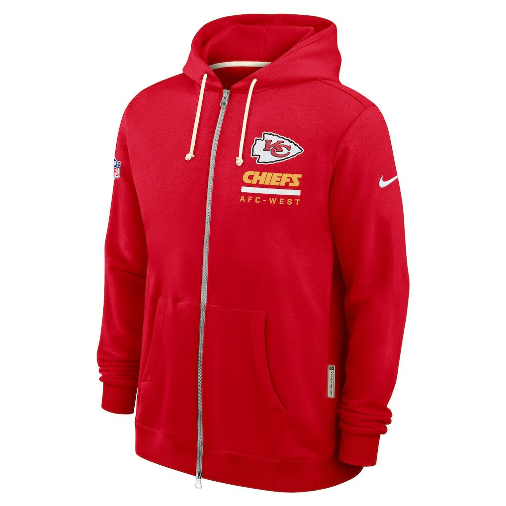 Kansas City Chiefs Sideline Standard Issue Utility Player Dri-FIT Full-Zip Hoodie Red - Nike