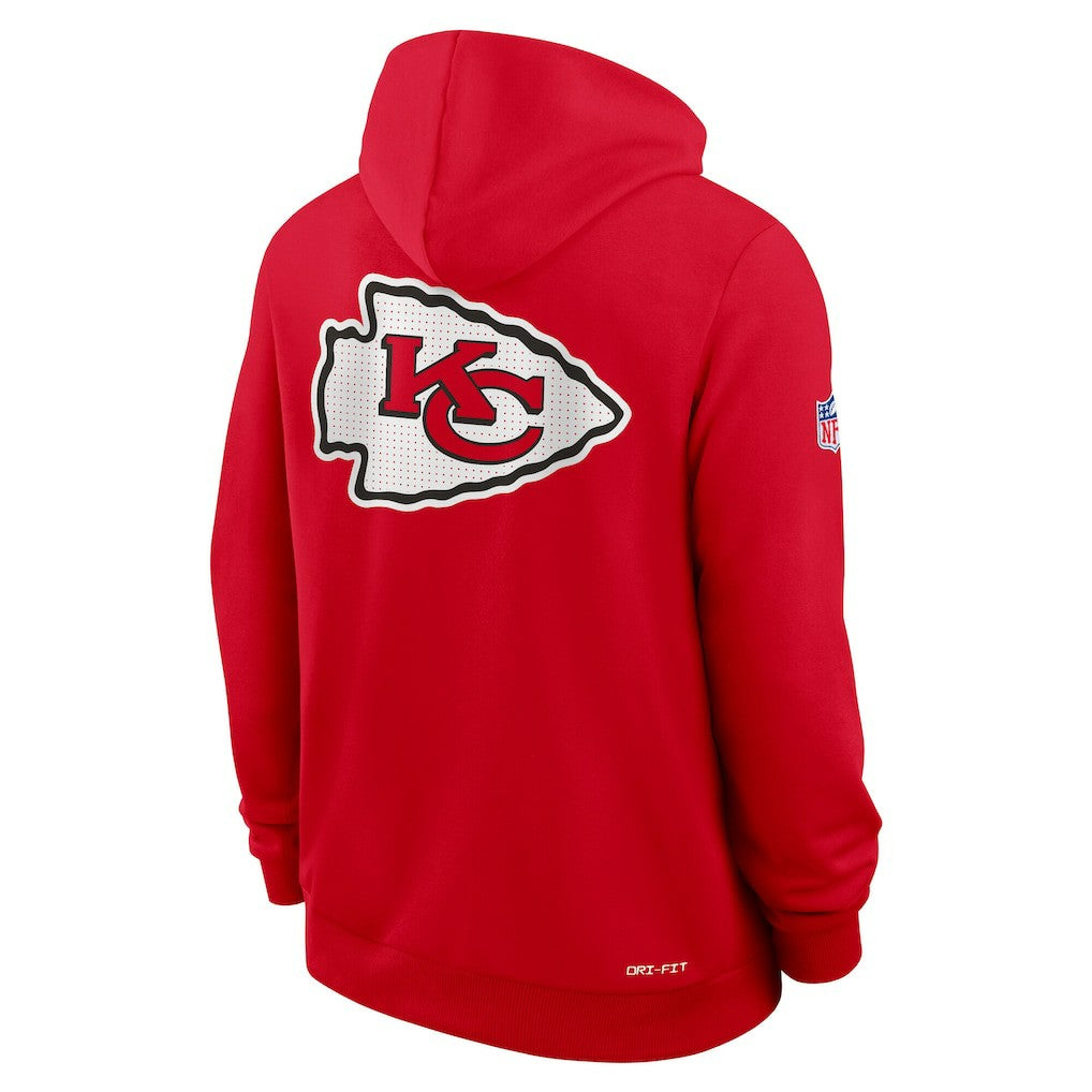 Kansas City Chiefs Sideline Standard Issue Utility Player Dri-FIT Full-Zip Hoodie Red - Nike