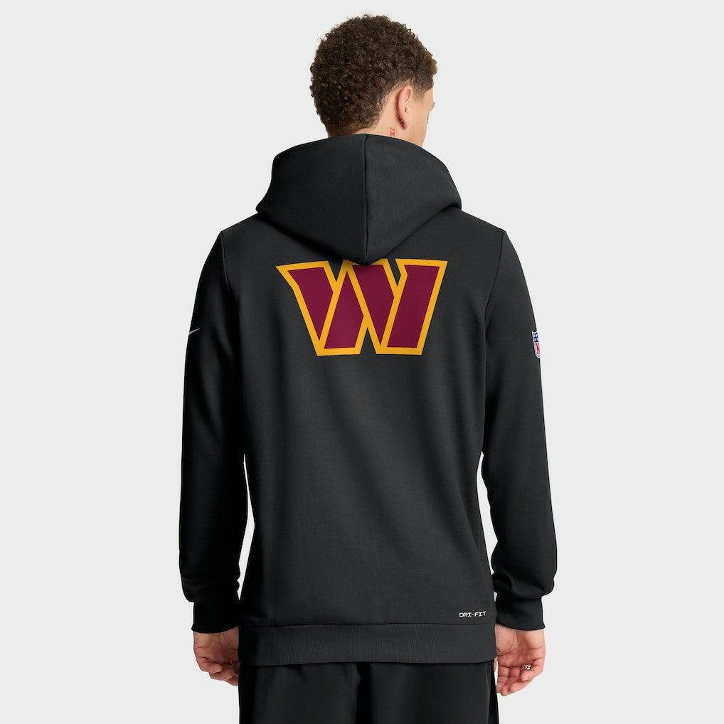 Washington Commanders Sideline Standard Issue Utility Player Dri-FIT Full-Zip Hoodie Black - Nike