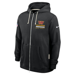 Washington Commanders Sideline Standard Issue Utility Player Dri-FIT Full-Zip Hoodie Black - Nike