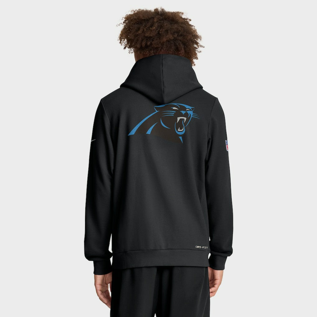 Carolina Panthers Sideline Standard Issue Utility Player Dri-FIT Full-Zip Hoodie Black - Nike