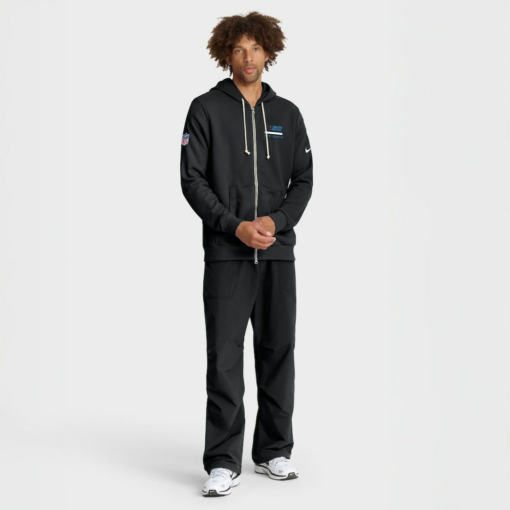 Carolina Panthers Sideline Standard Issue Utility Player Dri-FIT Full-Zip Hoodie Black - Nike