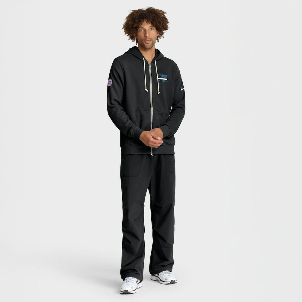 Carolina Panthers Sideline Standard Issue Utility Player Dri-FIT Full-Zip Hoodie Black - Nike