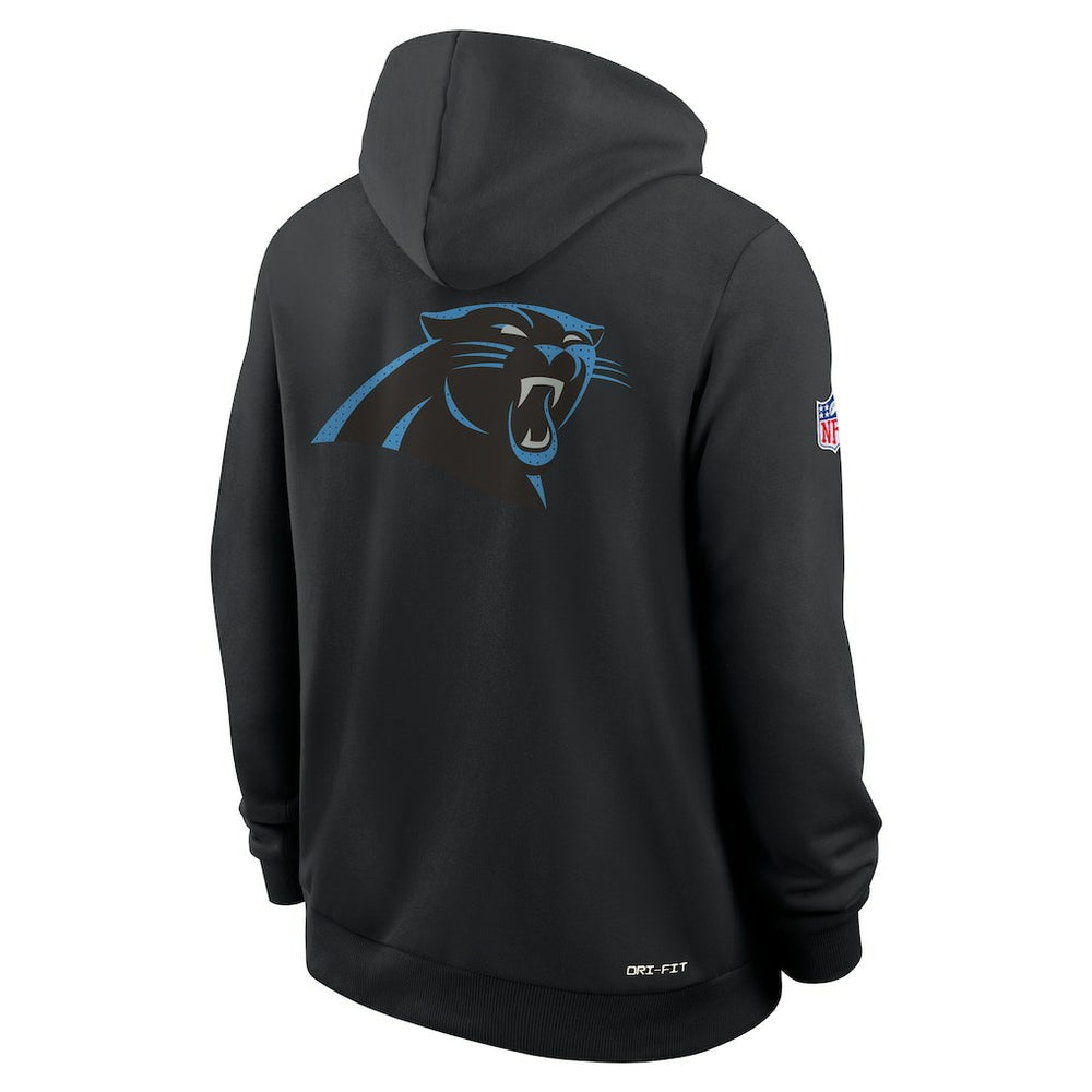 Carolina Panthers Sideline Standard Issue Utility Player Dri-FIT Full-Zip Hoodie Black - Nike