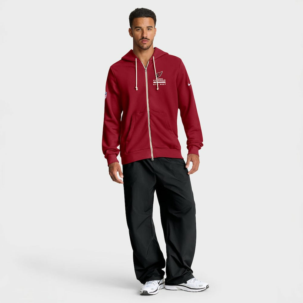 Arizona Cardinals Sideline Standard Issue Utility Player Dri-FIT Full-Zip Hoodie Cardinal - Nike
