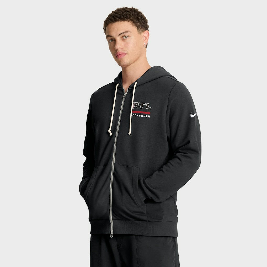 Atlanta Falcons Sideline Standard Issue Utility Player Dri-FIT Full-Zip Hoodie Black - Nike