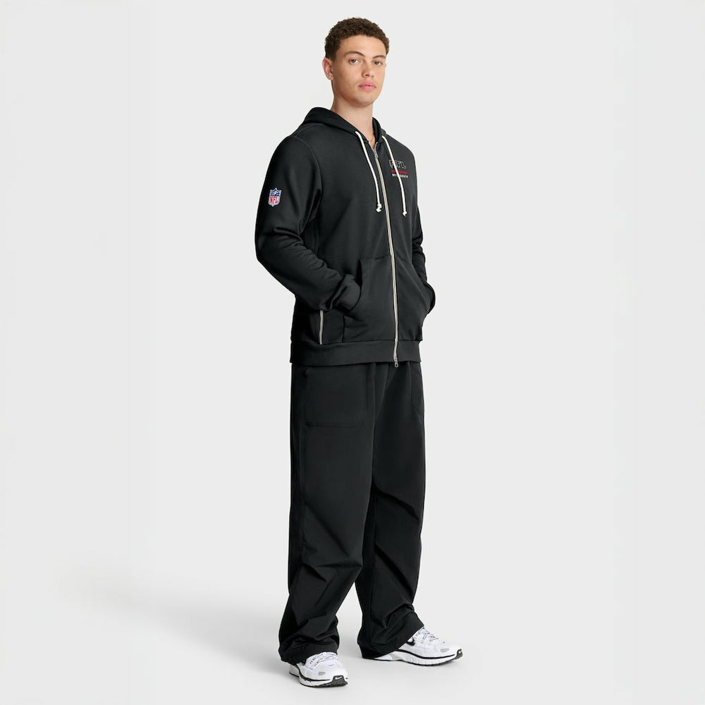 Atlanta Falcons Sideline Standard Issue Utility Player Dri-FIT Full-Zip Hoodie Black - Nike