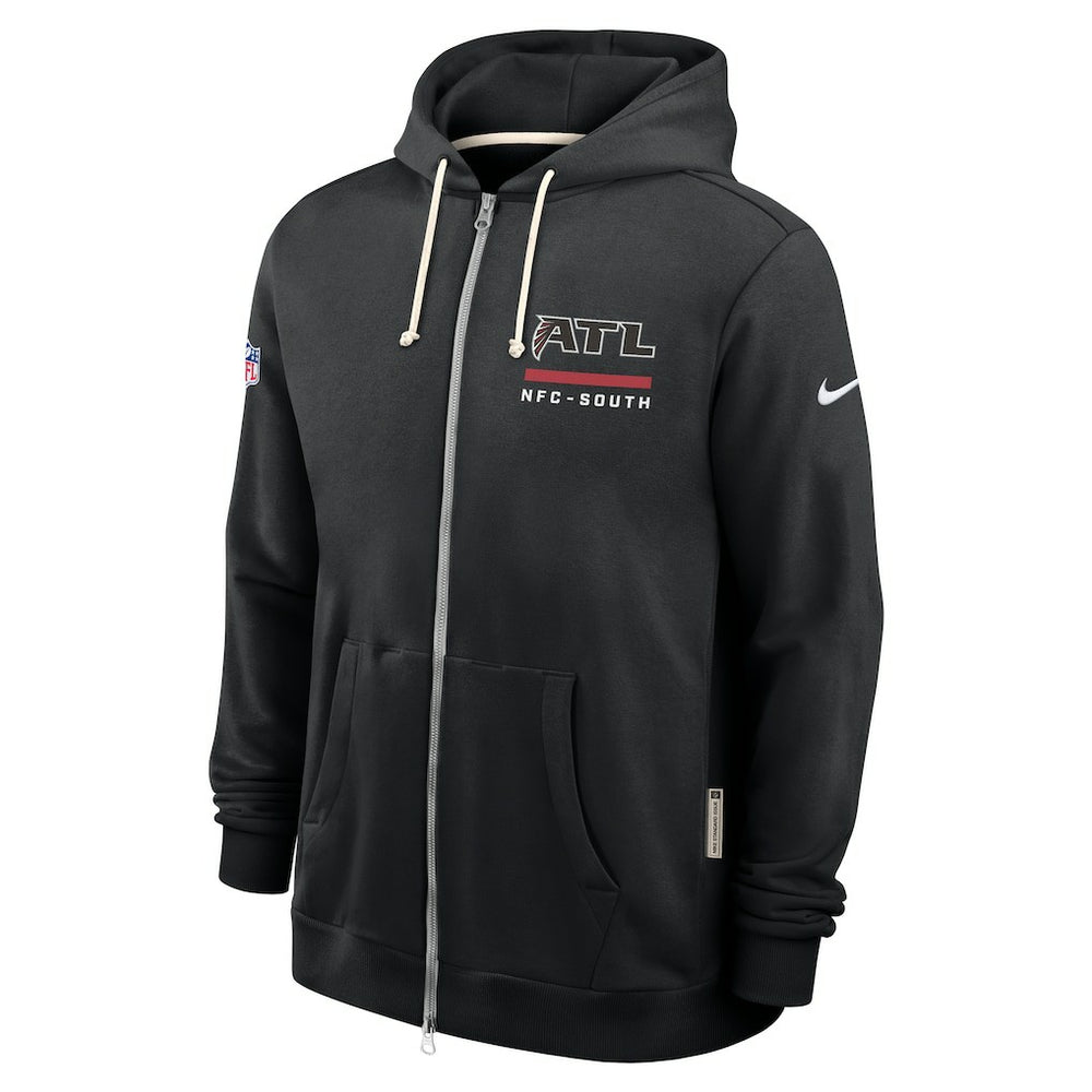 Atlanta Falcons Sideline Standard Issue Utility Player Dri-FIT Full-Zip Hoodie Black - Nike