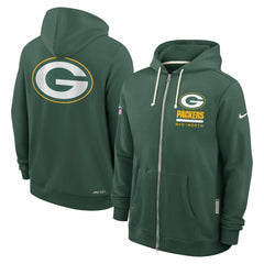 Green Bay Packers Sideline Standard Issue Utility Player Dri-FIT Full-Zip Hoodie Green - Nike