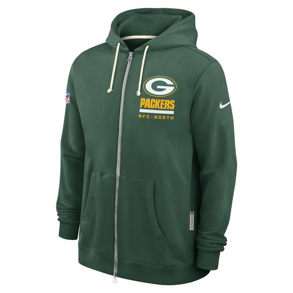 Green Bay Packers Sideline Standard Issue Utility Player Dri-FIT Full-Zip Hoodie Green - Nike