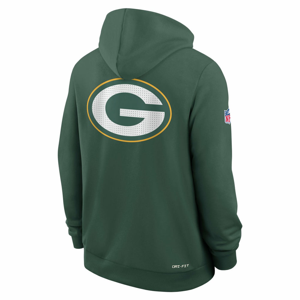 Green Bay Packers Sideline Standard Issue Utility Player Dri-FIT Full-Zip Hoodie Green - Nike
