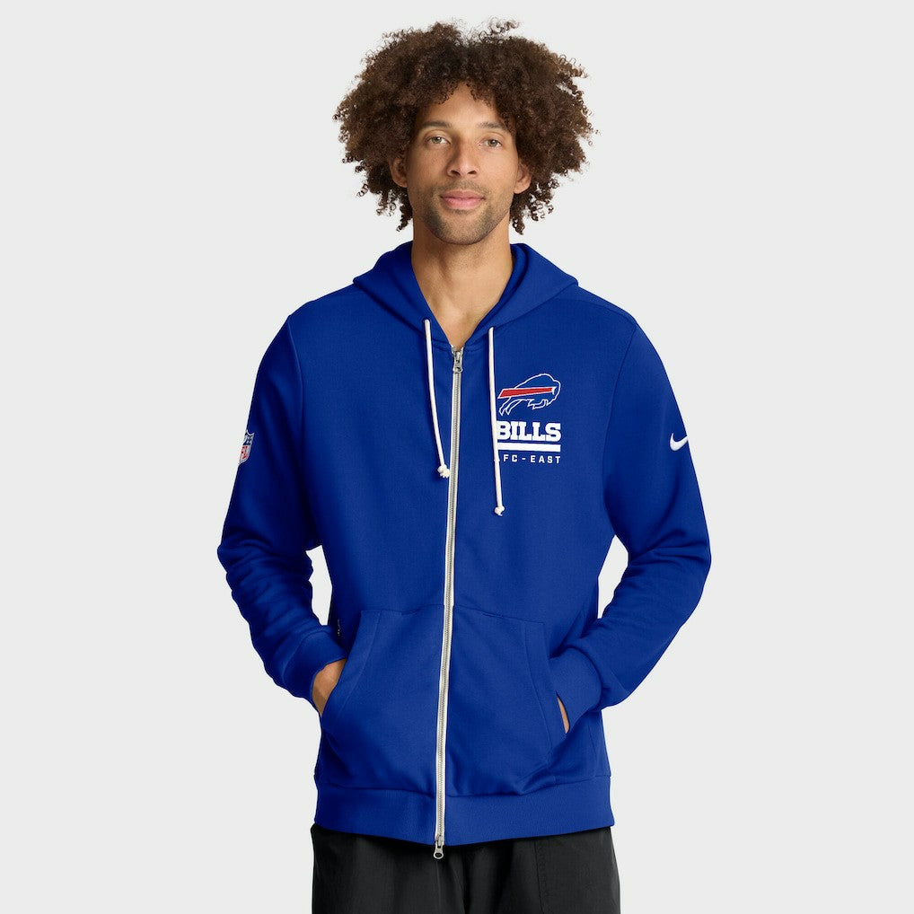 Buffalo Bills Sideline Standard Issue Utility Player Dri-FIT Full-Zip Hoodie Royal - Nike