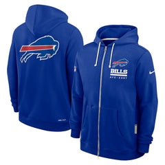Buffalo Bills Sideline Standard Issue Utility Player Dri-FIT Full-Zip Hoodie Royal - Nike
