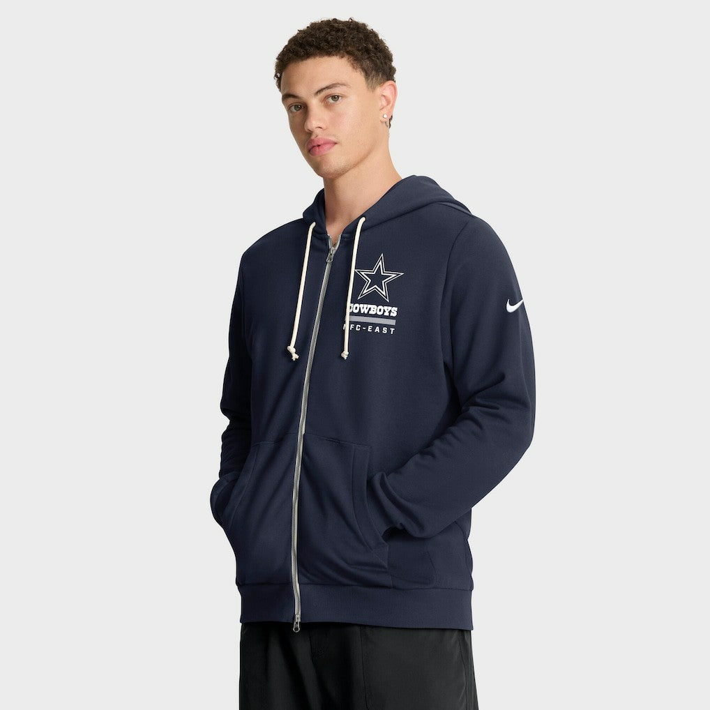 Dallas Cowboys Sideline Standard Issue Utility Player Dri-FIT Full-Zip Hoodie Navy - Nike