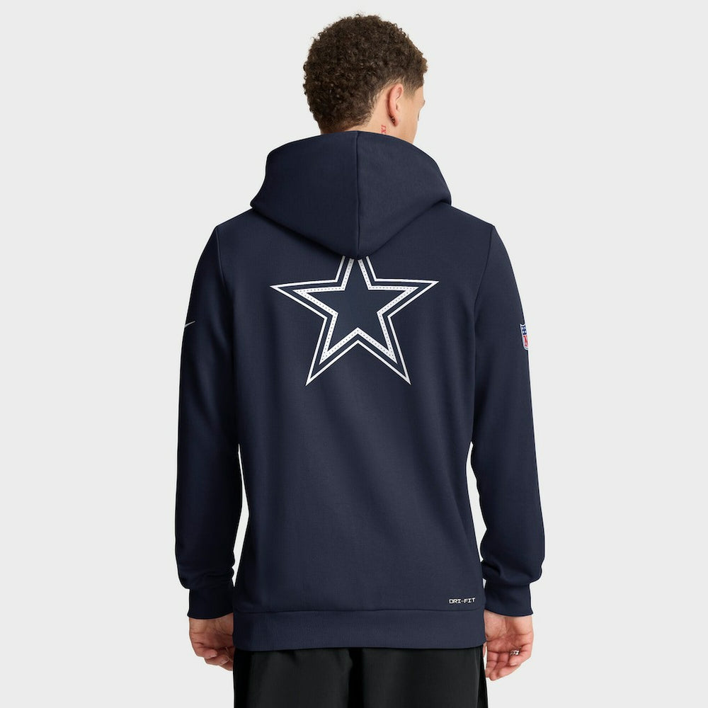 Dallas Cowboys Sideline Standard Issue Utility Player Dri-FIT Full-Zip Hoodie Navy - Nike