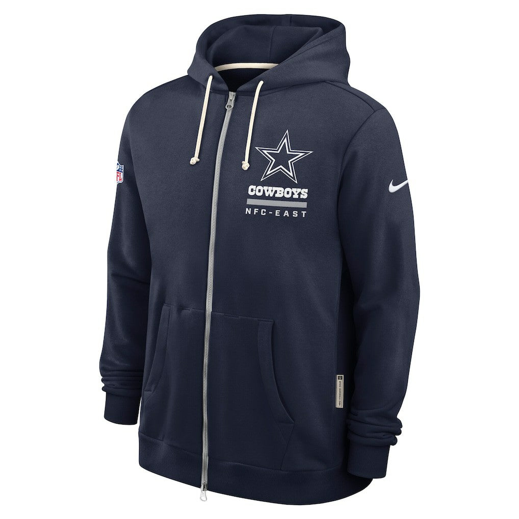 Dallas Cowboys Sideline Standard Issue Utility Player Dri-FIT Full-Zip Hoodie Navy - Nike