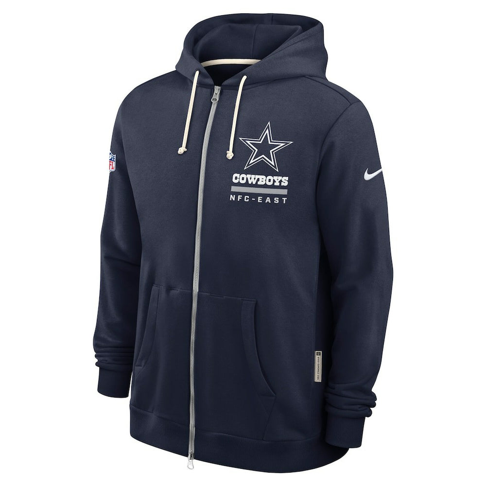 Dallas Cowboys Sideline Standard Issue Utility Player Dri-FIT Full-Zip Hoodie Navy - Nike