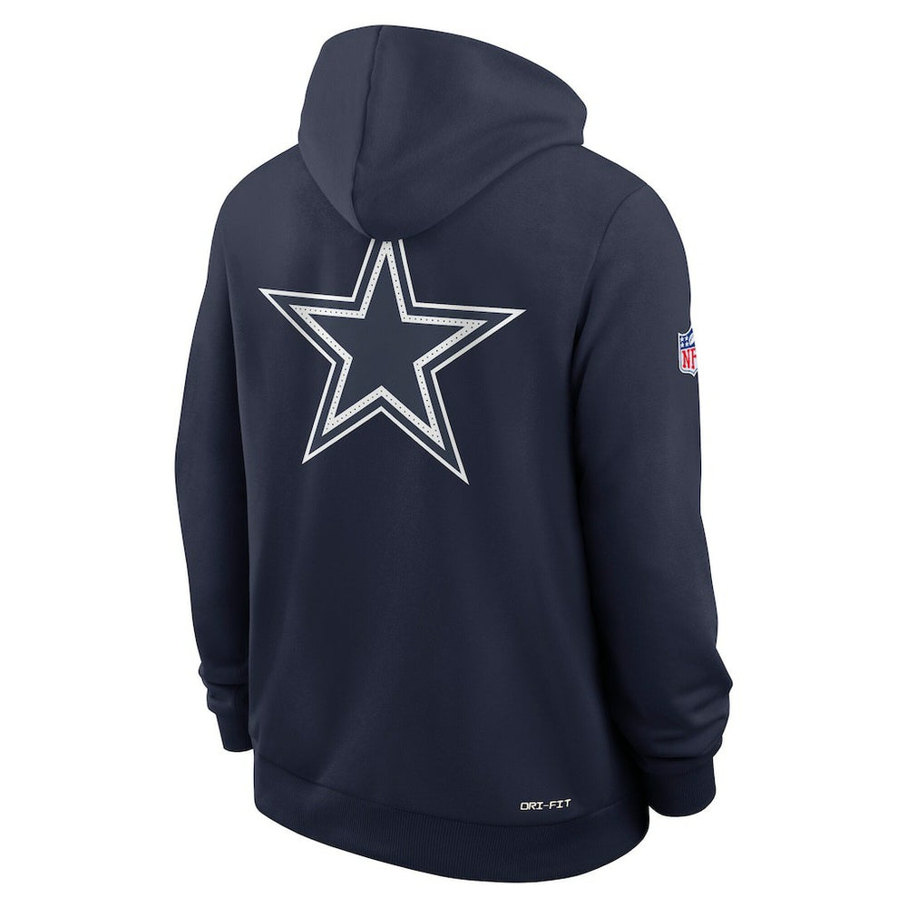 Dallas Cowboys Sideline Standard Issue Utility Player Dri-FIT Full-Zip Hoodie Navy - Nike