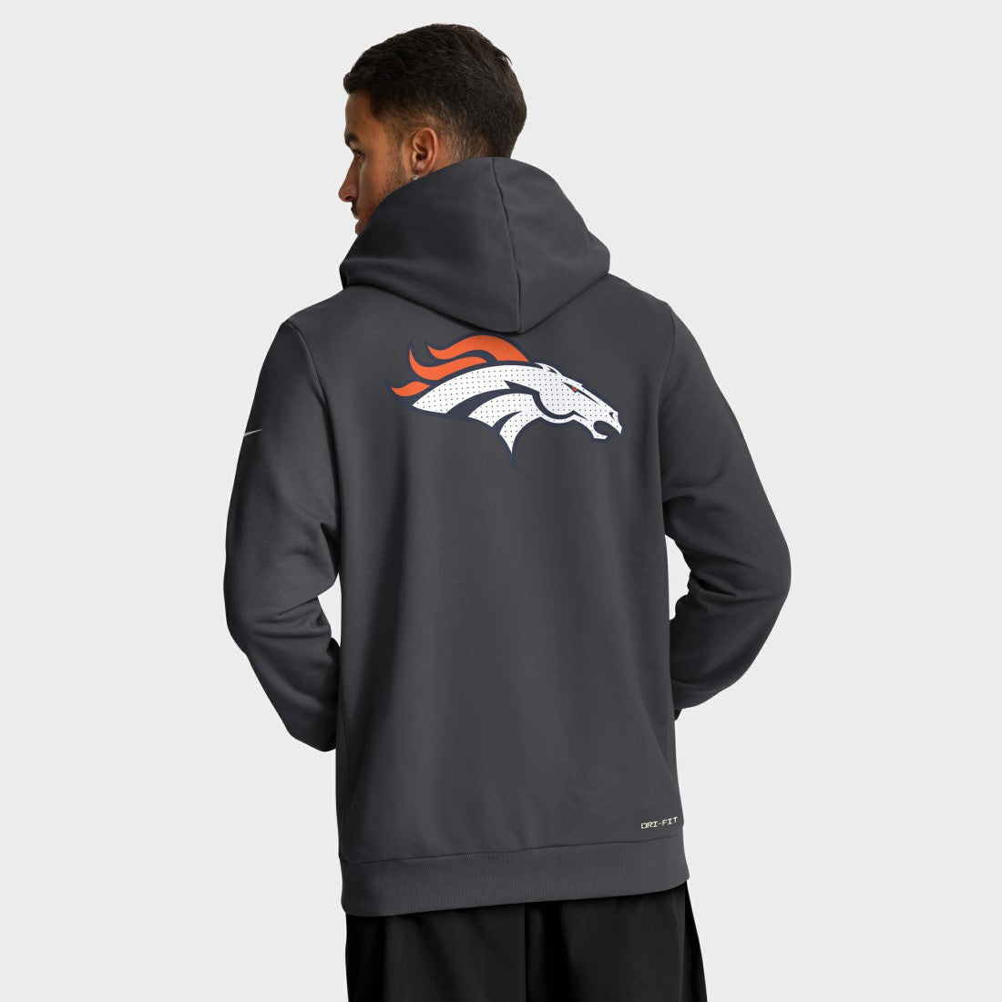 Denver Broncos Sideline Standard Issue Utility Player Dri-FIT Full-Zip Hoodie Anthracite - Nike