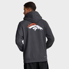 Denver Broncos Sideline Standard Issue Utility Player Dri-FIT Full-Zip Hoodie Anthracite - Nike
