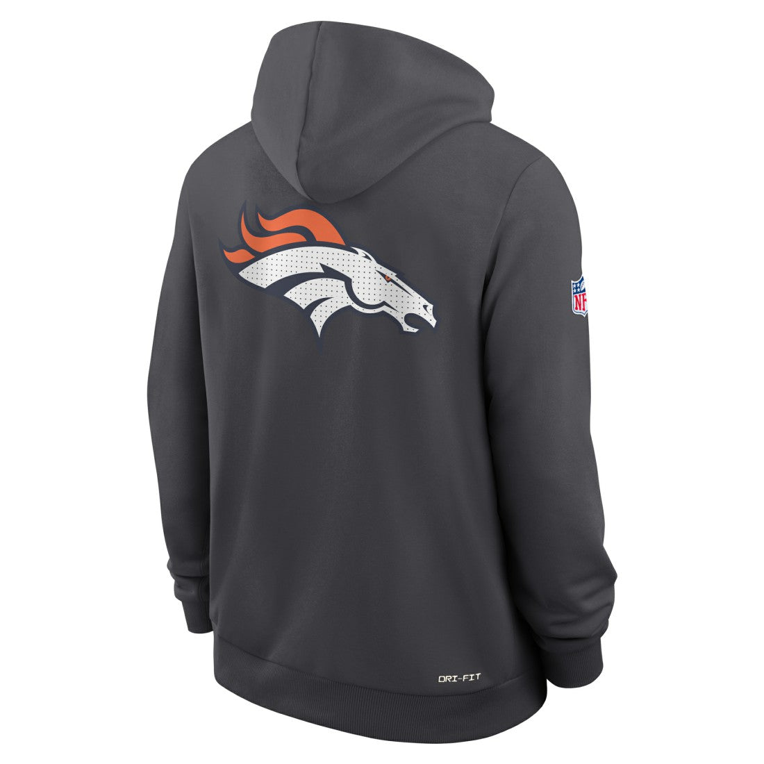 Denver Broncos Sideline Standard Issue Utility Player Dri-FIT Full-Zip Hoodie Anthracite - Nike