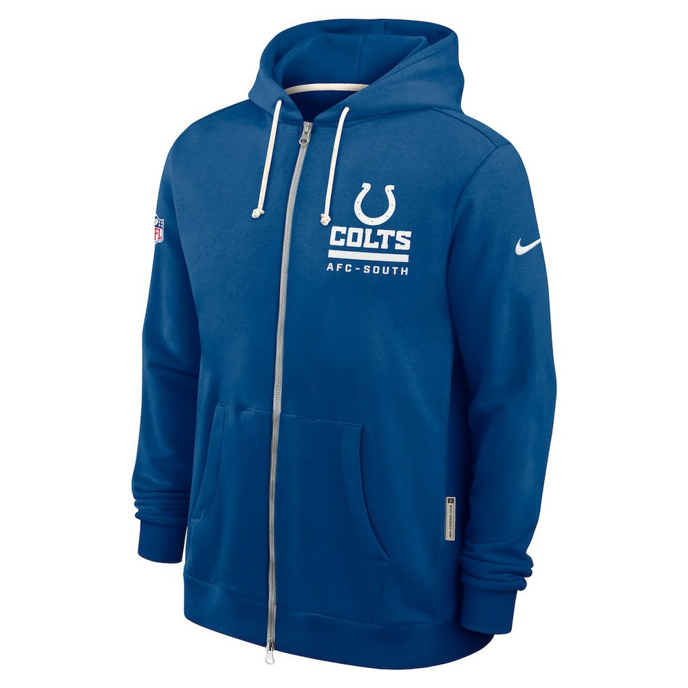 Indianapolis Colts Sideline Standard Issue Utility Player Dri-FIT Full-Zip Hoodie Royal - Nike