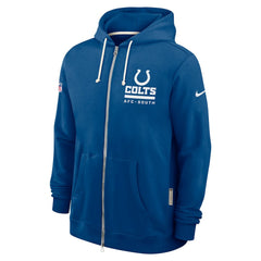 Indianapolis Colts Sideline Standard Issue Utility Player Dri-FIT Full-Zip Hoodie Royal - Nike