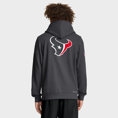 Houston Texans Sideline Standard Issue Utility Player Dri-FIT Full-Zip Hoodie Anthracite - Nike