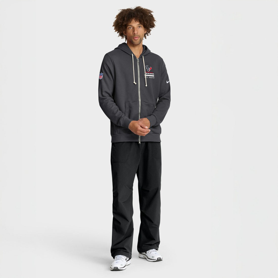 Houston Texans Sideline Standard Issue Utility Player Dri-FIT Full-Zip Hoodie Anthracite - Nike