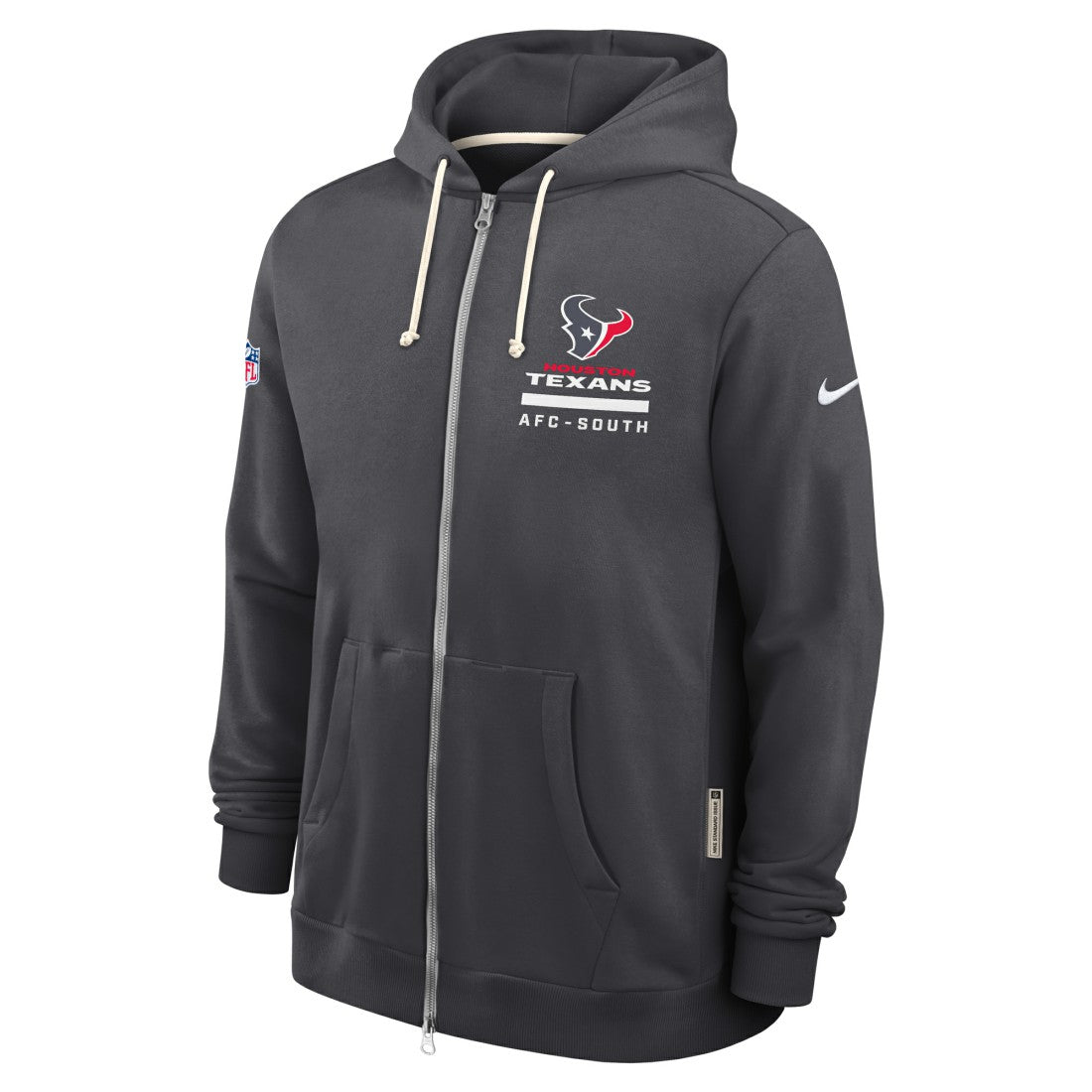 Houston Texans Sideline Standard Issue Utility Player Dri-FIT Full-Zip Hoodie Anthracite - Nike