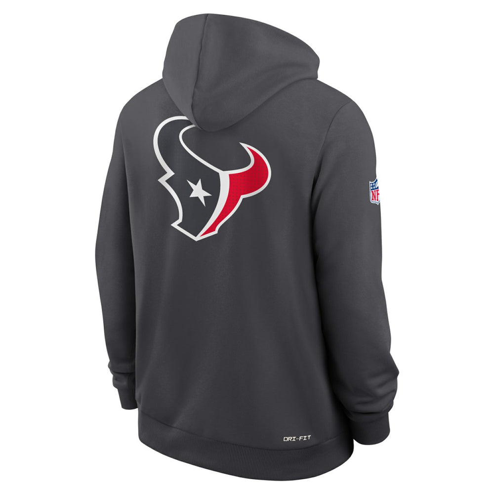 Houston Texans Sideline Standard Issue Utility Player Dri-FIT Full-Zip Hoodie Anthracite - Nike