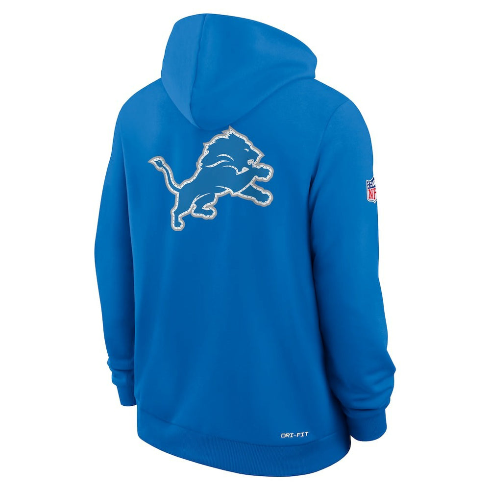 Detroit Lions Sideline Standard Issue Utility Player Dri-FIT Full-Zip Hoodie Blue - Nike