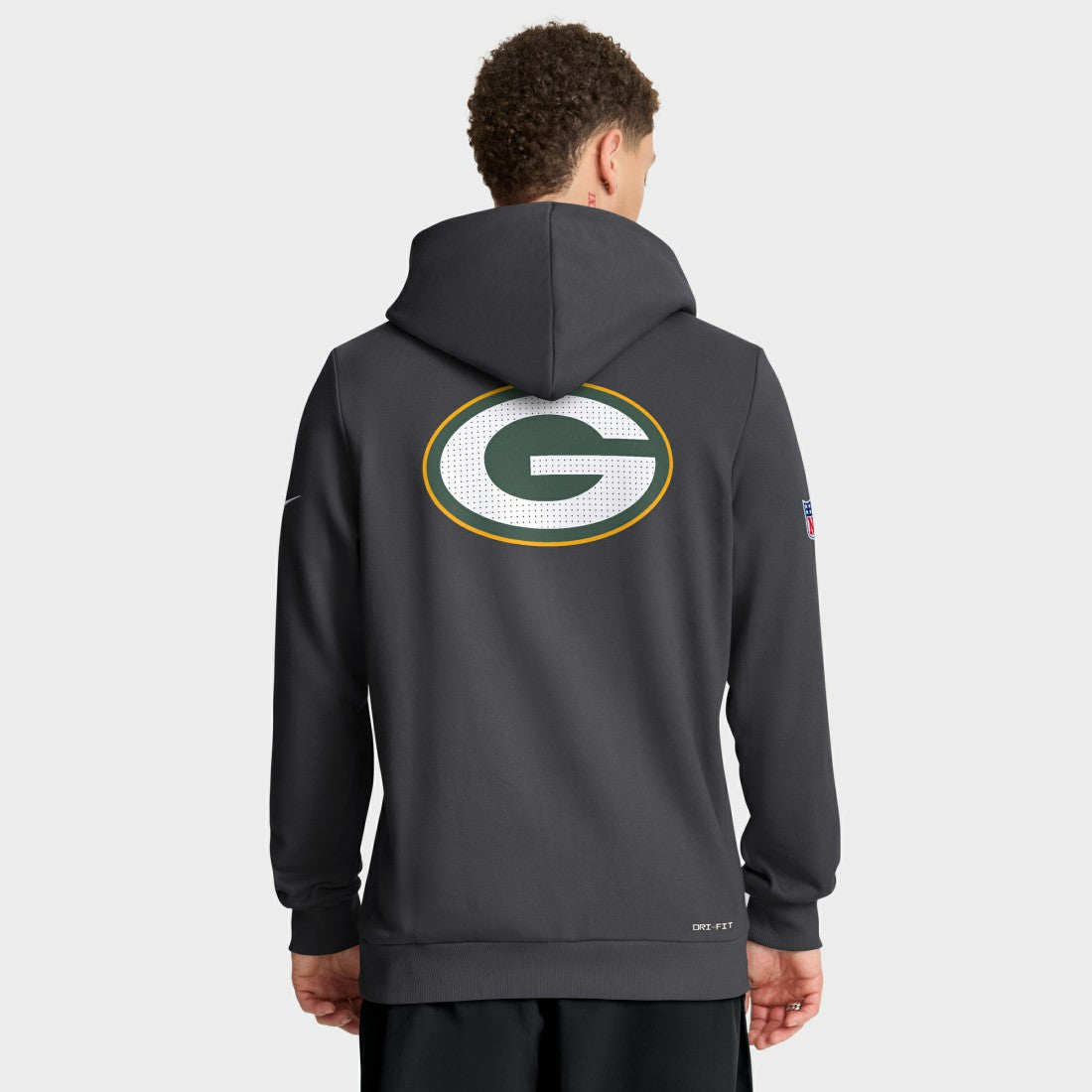 Green Bay Packers Sideline Standard Issue Utility Player Dri-FIT Full-Zip Hoodie Anthracite - Nike