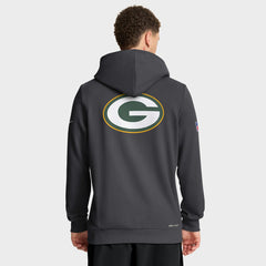 Green Bay Packers Sideline Standard Issue Utility Player Dri-FIT Full-Zip Hoodie Anthracite - Nike