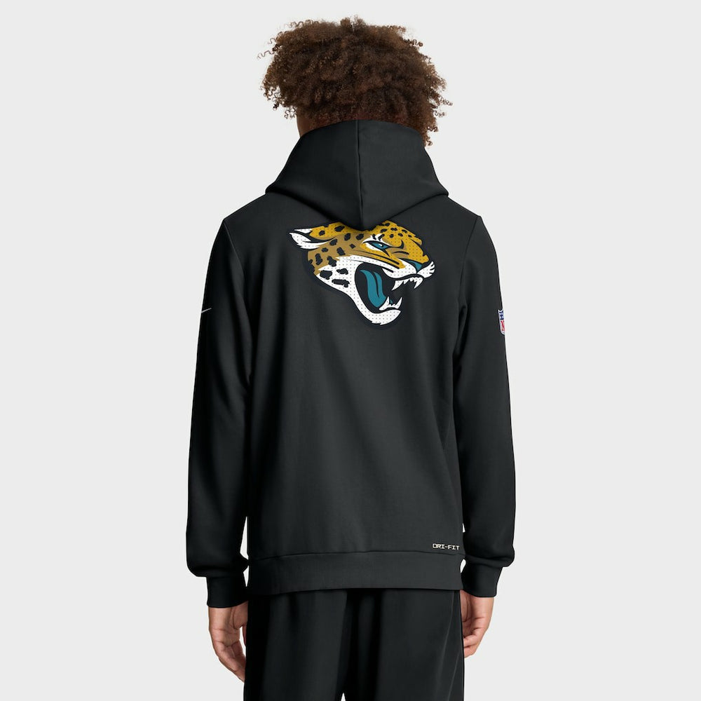 Jacksonville Jaguars Sideline Standard Issue Utility Player Dri-FIT Full-Zip Hoodie Black - Nike