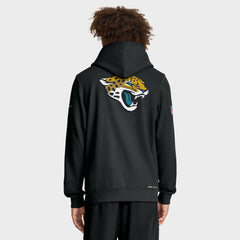 Jacksonville Jaguars Sideline Standard Issue Utility Player Dri-FIT Full-Zip Hoodie Black - Nike