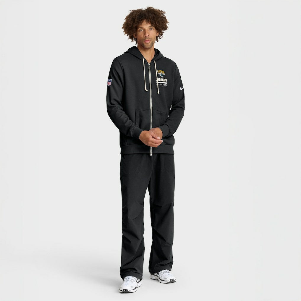 Jacksonville Jaguars Sideline Standard Issue Utility Player Dri-FIT Full-Zip Hoodie Black - Nike
